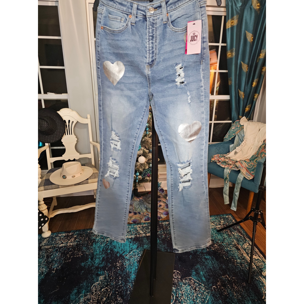 Juicy COUTURE  Jeans, Distressed, Blue